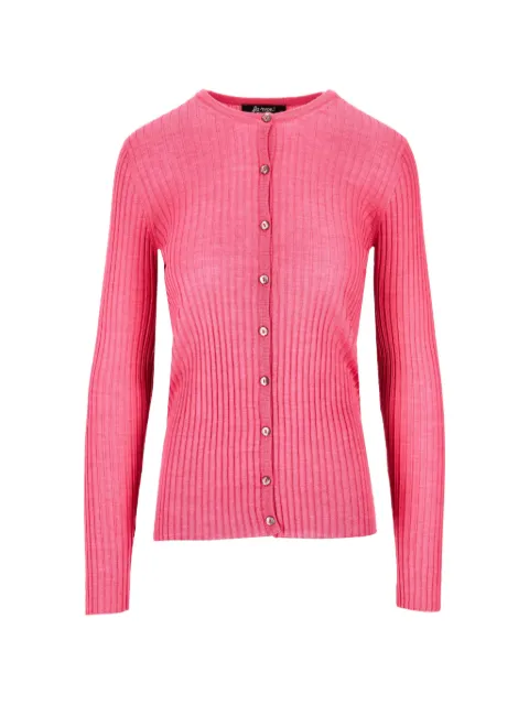 La-Rose ribbed-knit cardigan Pink JD25623