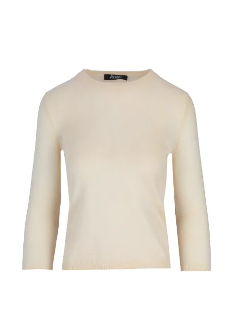 La-Rose fine-knit three-quarter sleeve sweater Neutrals GDC2280921768