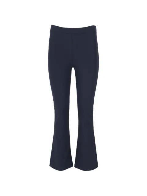 La-Rose elasticated-waistband flared-leg trousers Blue 4ZAMPALEG