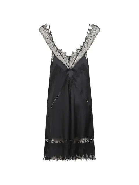 TOM FORD lace-trim mini dress Black AB3670FAX1524NAA