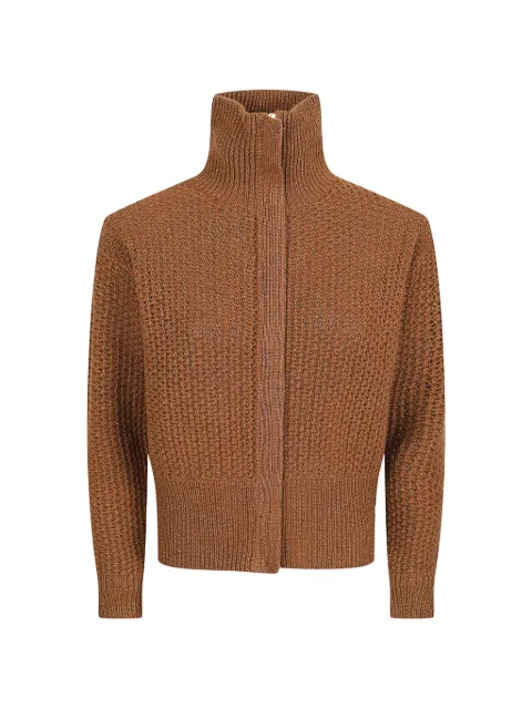 Max Mara zip-fastening cardigan Brown 2611341011600