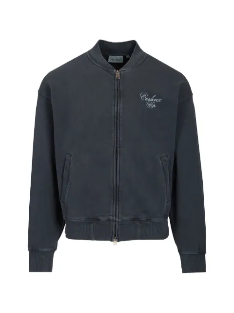 Carhartt WIP Longhand logo-embroidered jacket Grey I036864