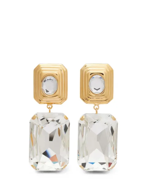Alessandra Rich crystal-pendant earrings Gold FABA3359J0024