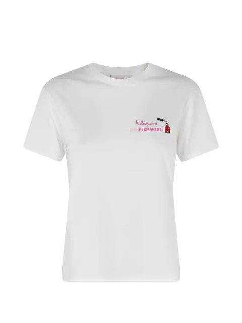 MC2 Saint Barth Emilie embroidered T-shirt White EMILIE098