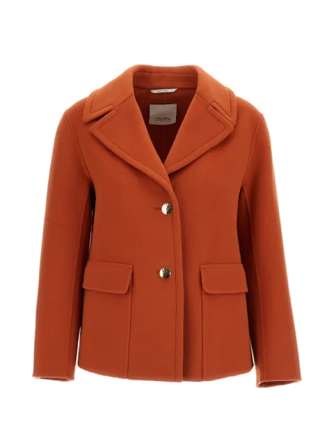'S Max Mara single-breasted wool jacket Orange 2629046031600