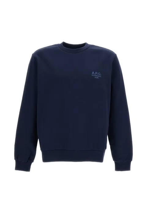 A.P.C. logo-embroidered sweater Blue COHGRM27913