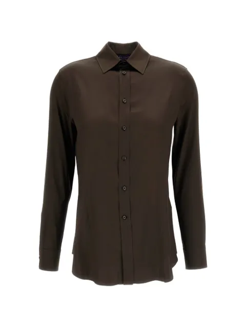 Ralph Lauren Collection Cameron button-down long-sleeved shirt Brown 290P24560500