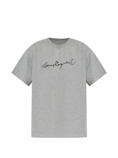 MM6 Maison Margiela logo-print T-shirt Grey SH0GC0077M20170