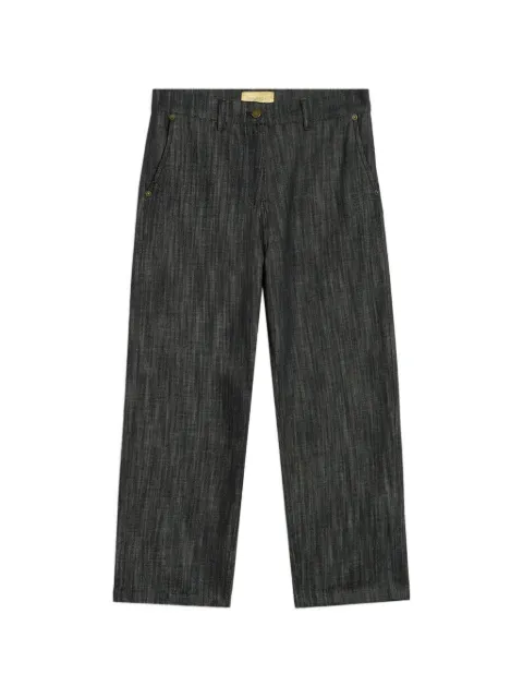 MOMONÌ Thor yarn-dyed straight-leg tailored jeans Grey 266MMOPA06526640MO