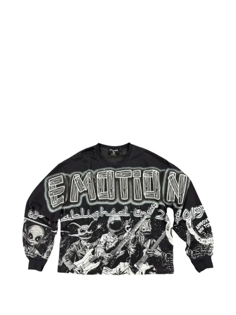 Mixed Emotion Astro graphic-print sweater Black MIXE040