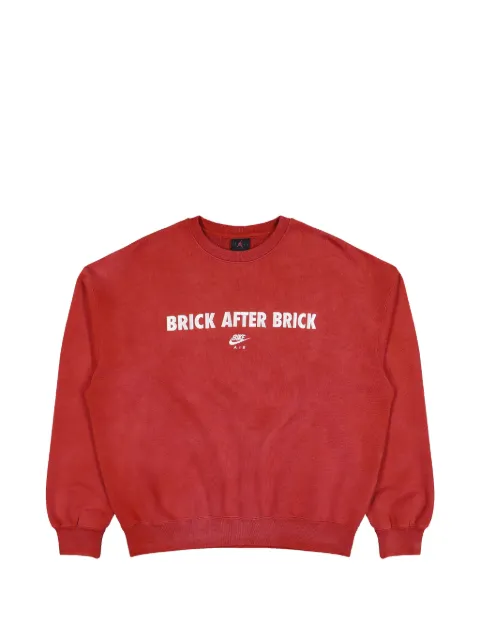 Jordan x BIKE AIR x Nigel Sylvester fleece-texture sweatshirt Red IQ8154