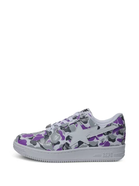A BATHING APE® Bapesta Low M2 camouflage-print sneakers Purple 1G72191018