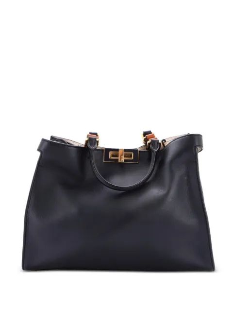 Fendi Pre-Owned Peekaboo X-Tote Leather Small shoulder bag Black XGPF86ANJR5FZHAO