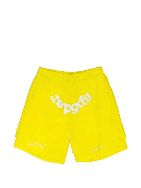 SP5DER OG double-layer shorts Yellow SP5DER428