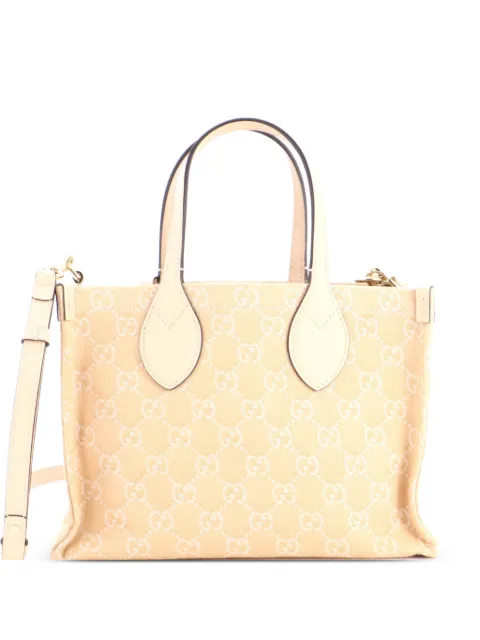 Gucci Pre-Owned Ophidia Shopper GG Denim Medium tote bag Neutrals EA8DFJNDW03EUS87