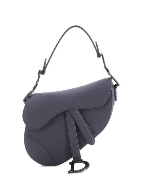 Christian Dior Pre-Owned Ultra Matte Saddle Handbag Leather Mini shoulder bag Black DEOTW0JC1R3JDYPK