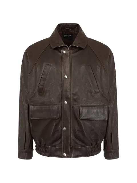 Enfants Riches Déprimés Prince Phillip's Childhood leather jacket Brown 030594