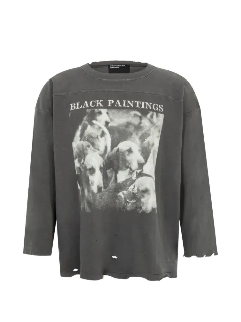 Enfants Riches Déprimés distressed graphic-print T-shirt Grey 010960