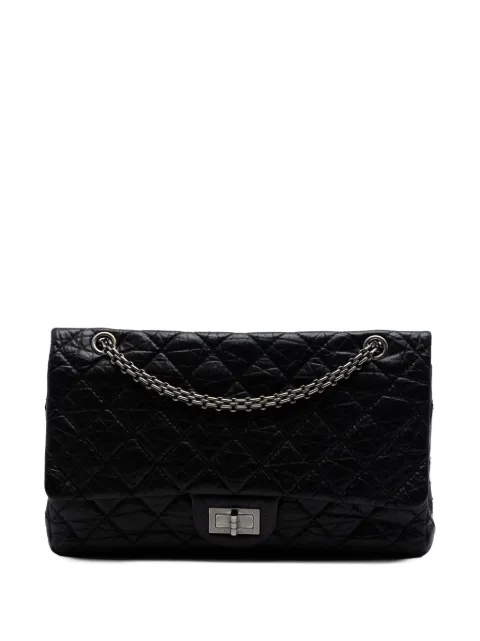 CHANEL Pre-Owned 2010-2011 Quilted Aged Calfskin Reissue 2.55 Double Flap 227 shoulder bag Black J69YNOHOM97CEXAQ