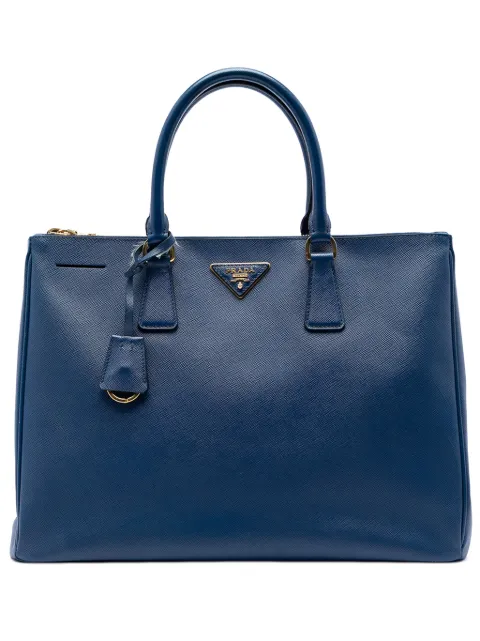 Prada Pre-Owned 2013-2026 Large Saffiano Lux Galleria Double Zip tote bag Blue V9T658VNU68776PU
