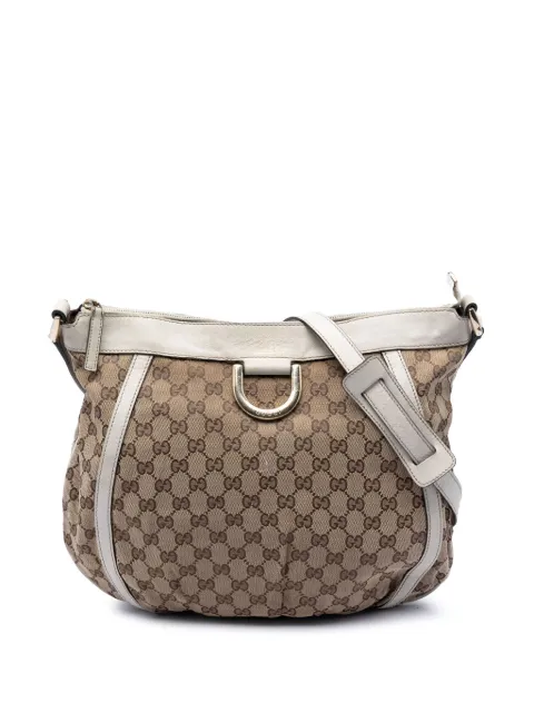 Gucci Pre-Owned 2016-2026 GG Canvas Abbey D Ring crossbody bag White TN50MXVQIN3DLDJ9