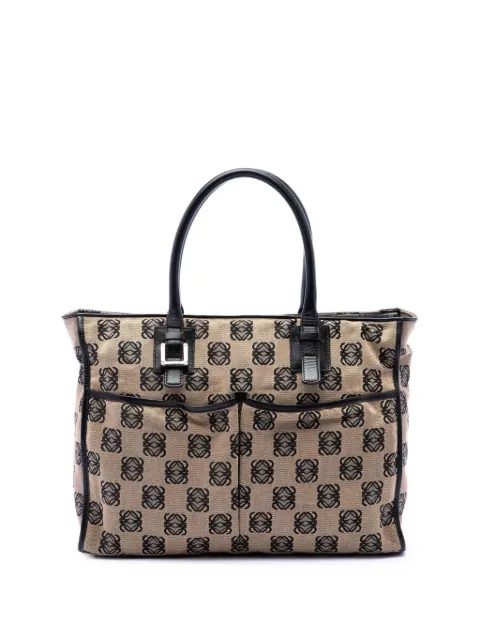 Loewe Pre-Owned 2003 Anagram Canvas Repeat tote bag Neutrals P3AN82FZ5VJNMXUG