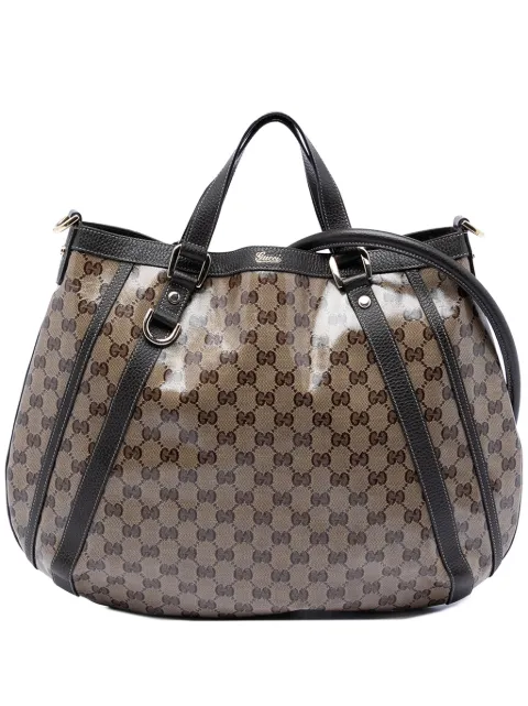 Gucci Pre-Owned 2016-2026 GG Crystal Abbey D Ring Convertible Tote satchel Neutrals 41RGQSDI5P1VLKVW