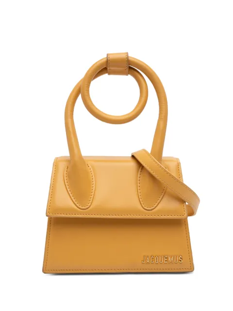 Jacquemus Pre-Owned 2020-2026 Leather Le Chiquito Noeud satchel Yellow N78A5NP4PCBGEKUO