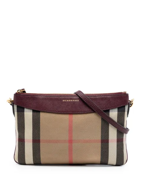 Burberry Pre-Owned 2000-2017 Mega Check Canvas Derby Peyton crossbody bag Brown 2KWXXL7T5K8CN6Q9