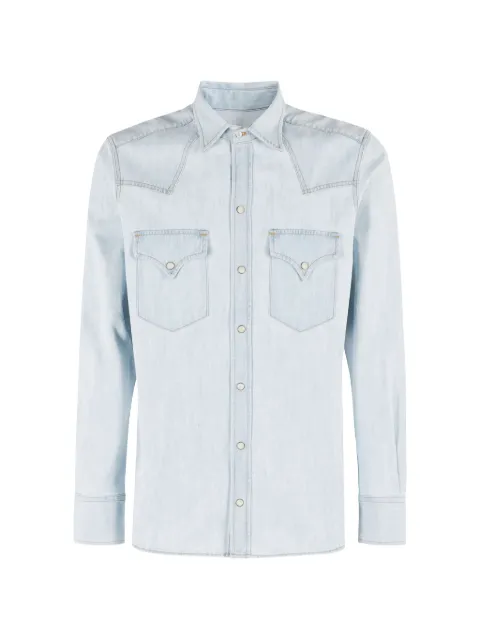 Fortela stone-wash shirt Blue NTEX00403D180