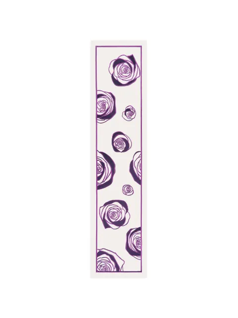 DYVOSHYV Velvet Roses table runner White 4820285150148