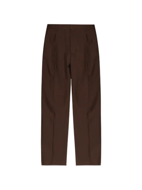 MM6 Maison Margiela pleated-waistband trousers Brown SH0KA0074M36006
