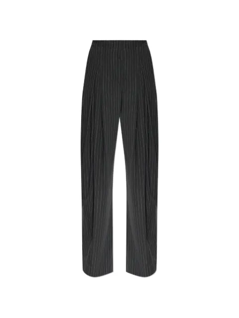 IRO Kalei pinstripe-pattern pleated trousers Grey WP23KALIE0