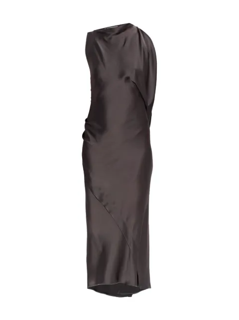 Victoria Beckham Kyra asymmetric ruffled dress Grey 1326WDR007612A0