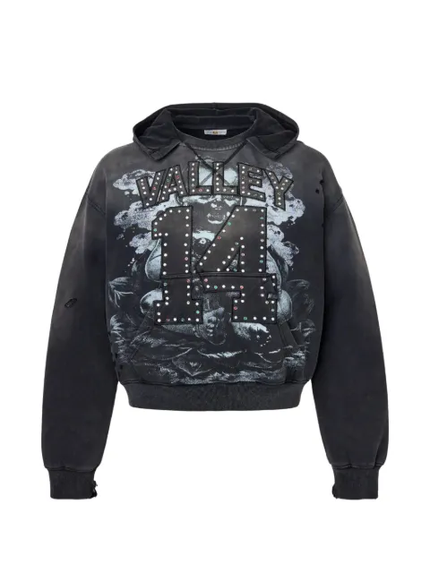 Vale Religion graphic-print hoodie Black VAL244