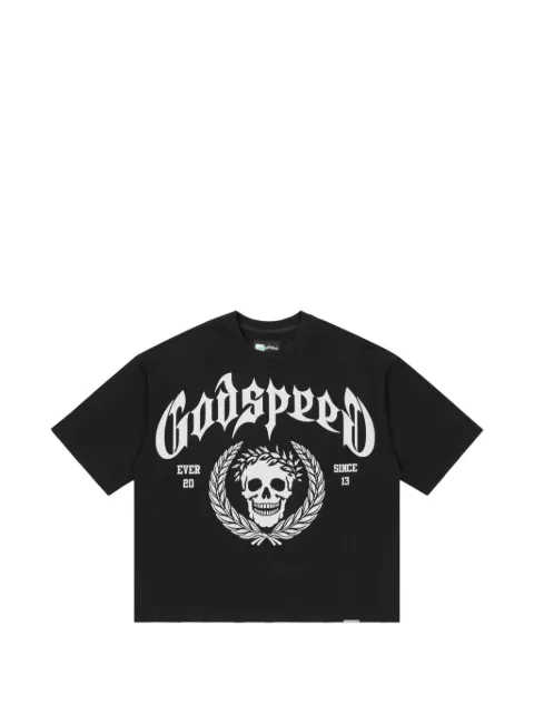 GODSPEED Victor Crest graphic-print T-shirt Black GS361