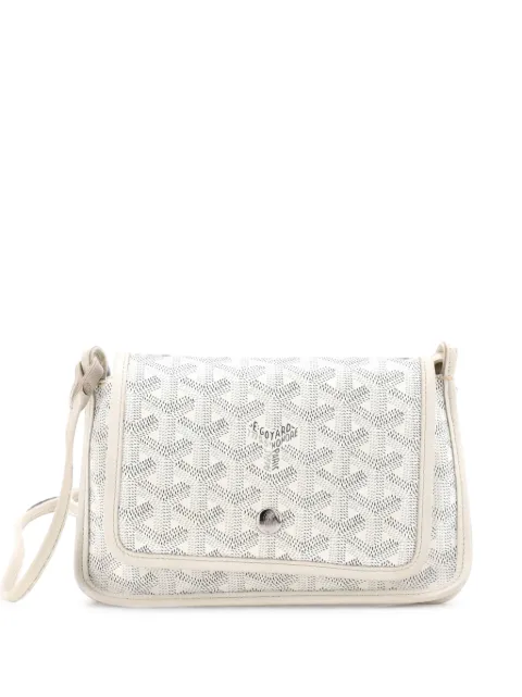 Goyard Pre-Owned Plumet Clutch Wallet Coated Canvas crossbody bag White RZ2Z7UKMLRPPJAPB