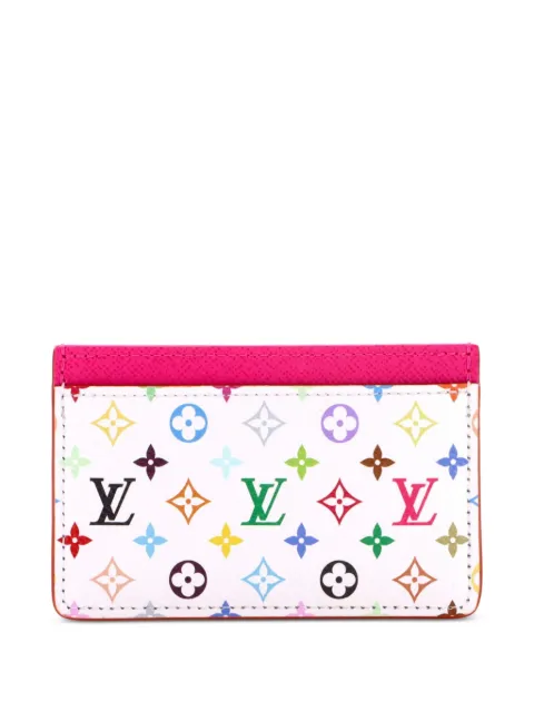 Louis Vuitton Pre-Owned x Takashi Murakami Monogram Multicolor with Leather card holder Multicolour J5F06KY9WOKKU2H5