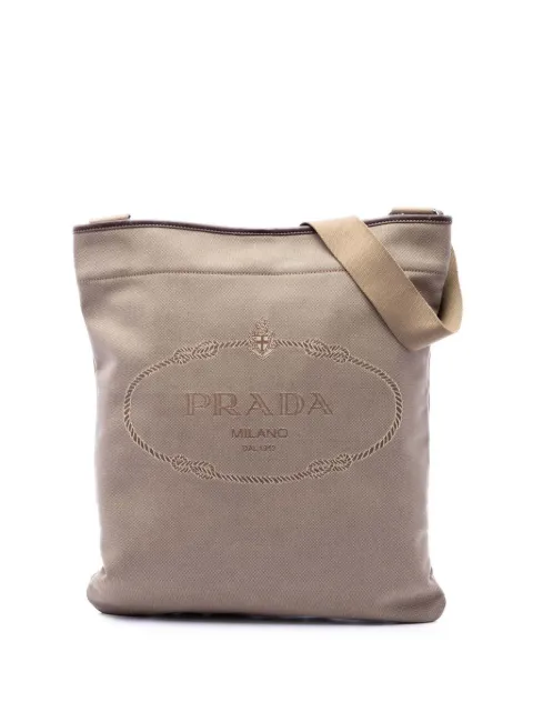 Prada Pre-Owned 2010-2026 Canvas Canapa Logo Messenger Bag crossbody bag Neutrals F568MRWR6L3TOKOD