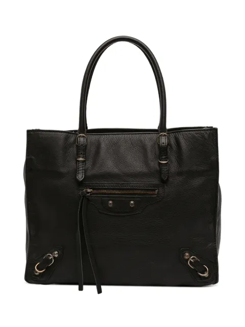 Balenciaga Pre-Owned 2005-2026 Calfskin Papier A6 tote bag Black AELZ645EAPTW8L1U
