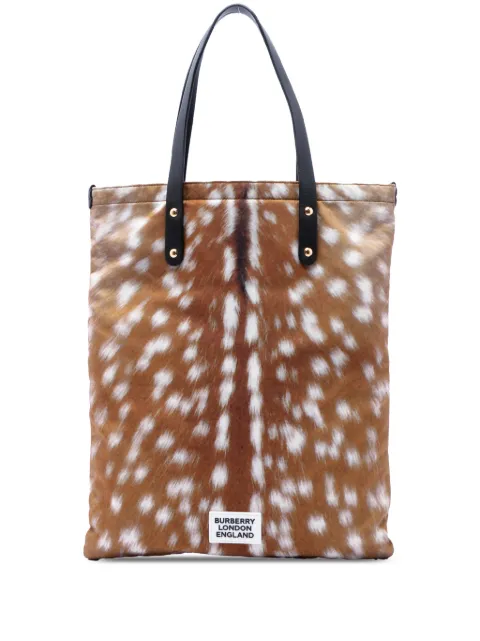 Burberry Pre-Owned 2018-2023 Pony Hair tote bag Brown 8K6IZ0XMIWOPM7GB