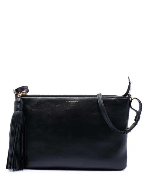 Saint Laurent Pre-Owned 2015 Leather Teen Monogram crossbody bag Black 1NB0DMEP2NBHTMZ7
