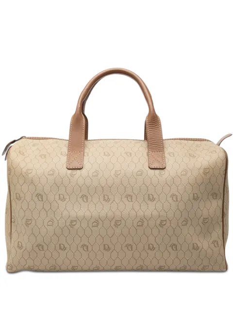 Christian Dior Pre-Owned 20th Century Honeycomb Coated Canvas boston bag Neutrals XVQ3ZICAAEE4X9O8