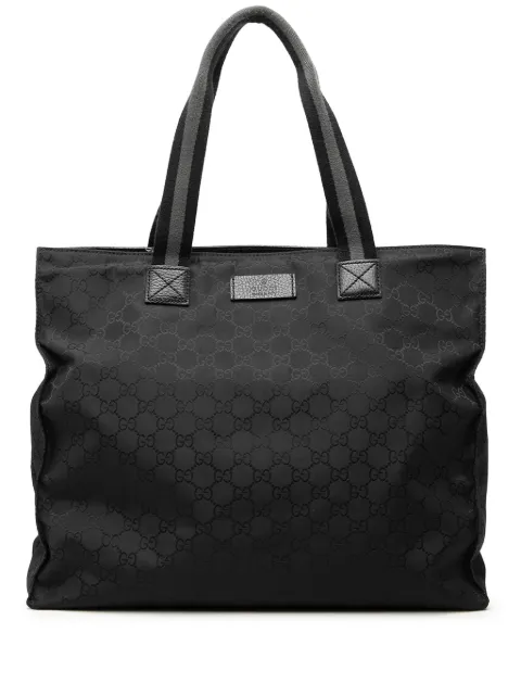Gucci Pre-Owned 2000-2015 GG Nylon Web tote bag Black 7HM3EUN76MDQBBF8