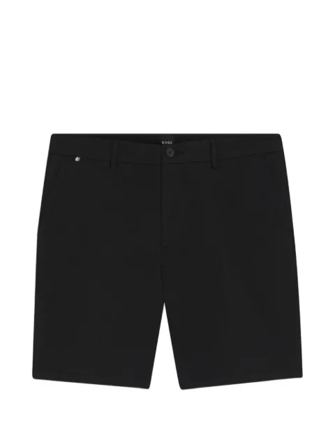 BOSS logo-detail tailored shorts Black 50555235