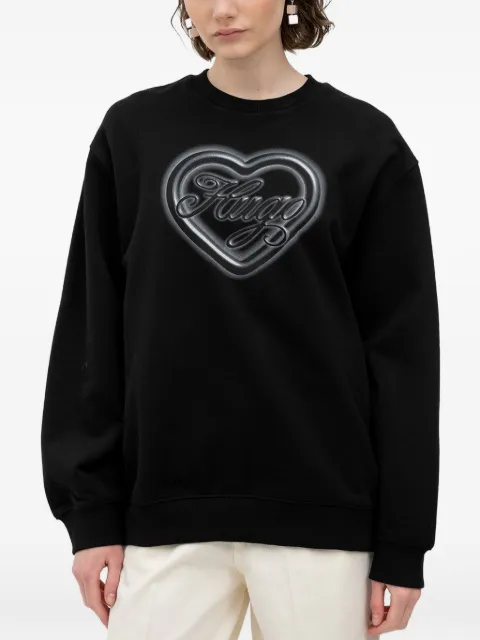 HUGO heart-motif sweatshirt Black 50560782