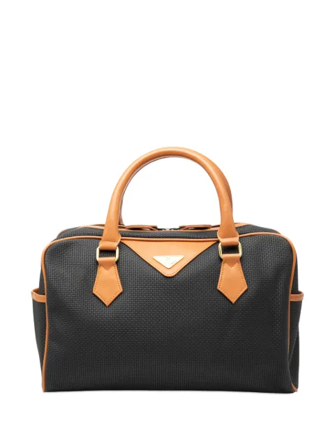Saint Laurent Pre-Owned 20th Century PVC boston bag Black 30VMLYEWT1PSH6BJ
