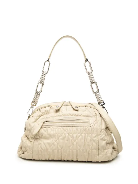 Christian Dior Pre-Owned 2011 Lambskin Cannage Delices satchel Brown 22204JKF70CAEM4A