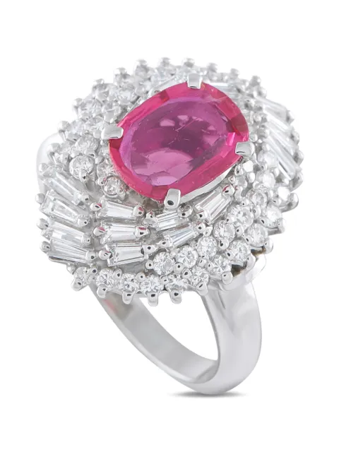 LB Exclusive ruby and diamond ring Silver MF38052126