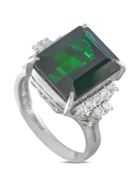 LB Exclusive tourmaline and diamond ring Silver MF27052126